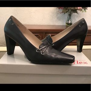 AK Anne Klein Leather Loafer Heel
